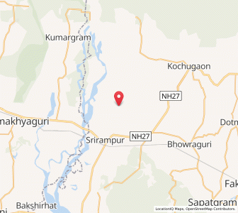 Map of Katirampara, Assam