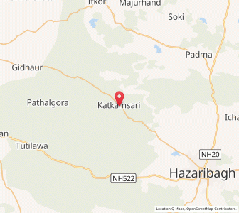 Map of Katkamsari, Jharkhand
