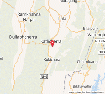 Map of Katlichara, Assam