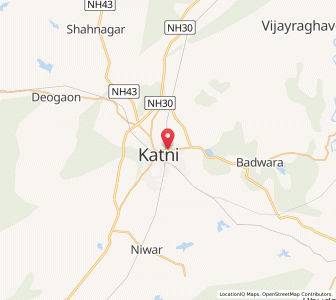 Map of Katni, Madhya Pradesh