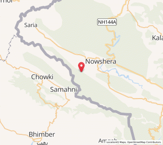 Map of Katoa Dhar, Kashmir