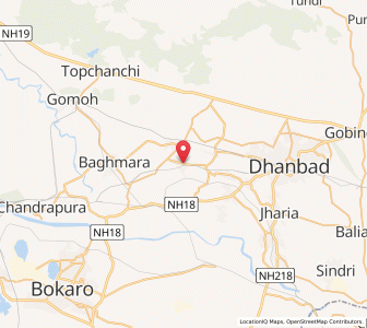 Map of Katras, Jharkhand
