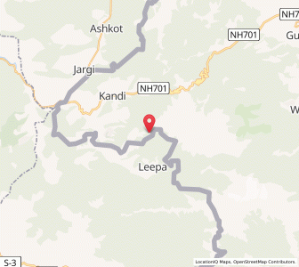 Map of Katri, Kashmir