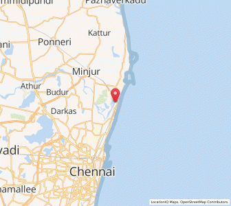 Map of Kattivakkam, Tamil Nadu