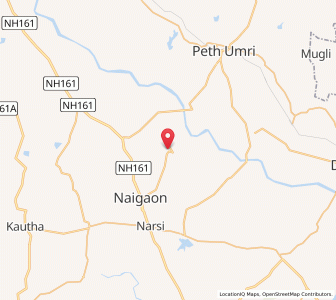 Map of Katur, Maharashtra
