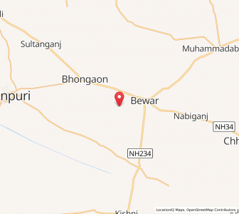 Map of Kaua Tanda, Uttar Pradesh