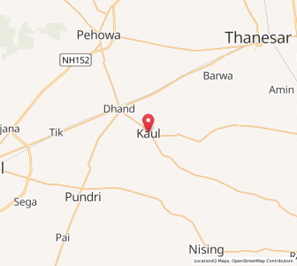Map of Kaul, Haryana