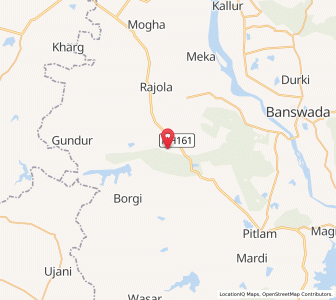 Map of Kaulas, Andhra Pradesh