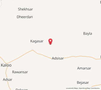 Map of Kaunlasar, Rajasthan