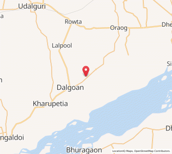Map of Kaupati, Assam