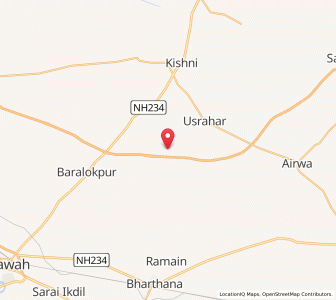Map of Kauwa, Uttar Pradesh