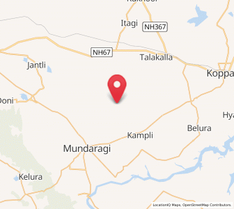 Map of Kavalur, Karnataka