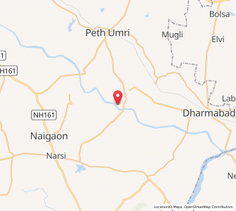 Map of Kawalguda, Maharashtra