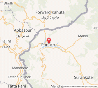 Map of Kazi Molna, Kashmir