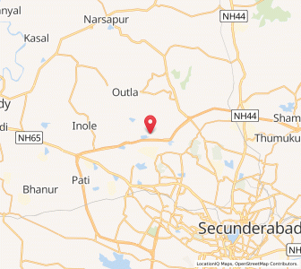 Map of Kazipalli, Andhra Pradesh
