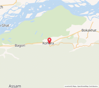 Map of Kaziranga, Assam