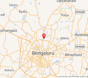 Map of Kebbal Kempapura, Karnataka