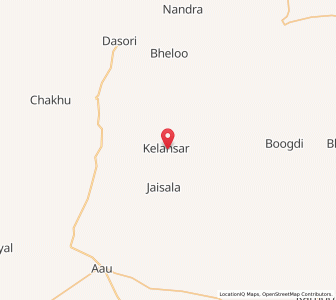 Map of Kelansar, Rajasthan