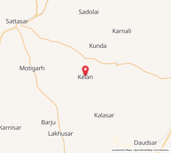 Map of Kelasar, Rajasthan