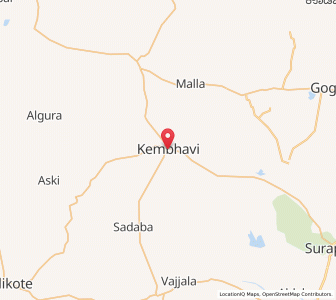 Map of Kembhavi, Karnataka
