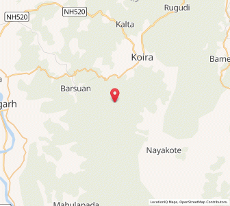 Map of Kemsara, Odisha