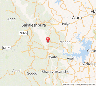 Map of Kenchamman Hoskota, Karnataka