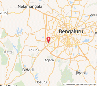 Map of Kengeri Satellite Town, Karnataka