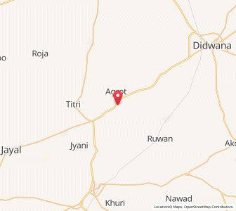 Map of Kerap, Rajasthan