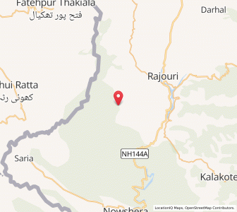 Map of Keri, Kashmir