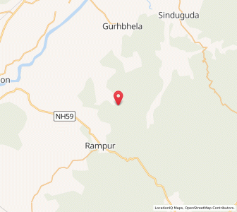 Map of Kerlakuta, Chhattisgarh
