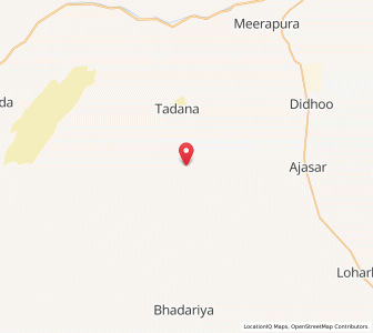 Map of Keru, Rajasthan