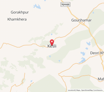 Map of Keshli, Madhya Pradesh