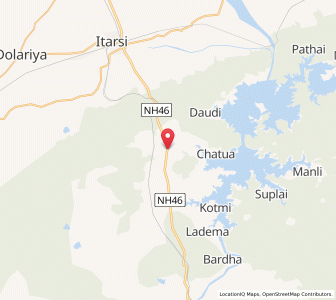 Map of Kesla, Madhya Pradesh