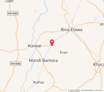 Map of Kethora, Madhya Pradesh