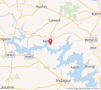 Map of Ketur, Maharashtra