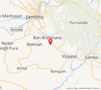 Map of Khadargai, Kashmir