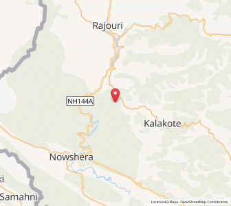 Map of Khadarian, Kashmir