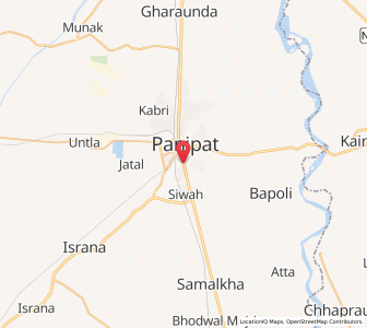 Map of Khadi Ashram, Haryana