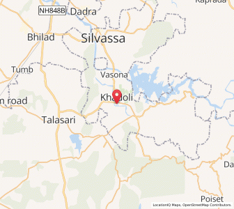 Map of Khadoli, Dadra and Nagar Haveli