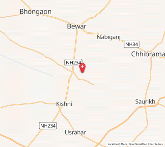 Map of Khadra, Uttar Pradesh