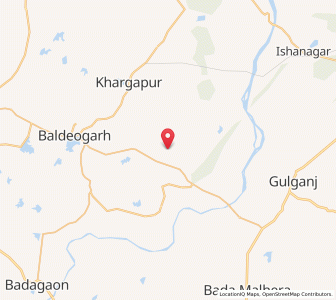 Map of Khadryakhera, Madhya Pradesh