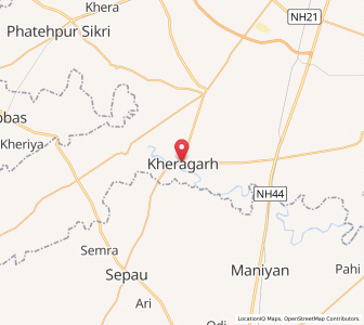 Map of Khairagarh, Chhattisgarh