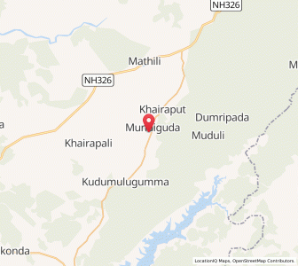 Map of Khairaput, Odisha