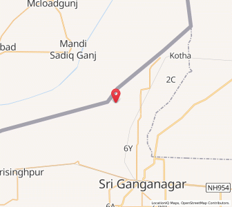 Map of Khairpur Madera, Rajasthan