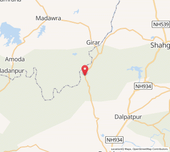 Map of Khairwaha, Madhya Pradesh