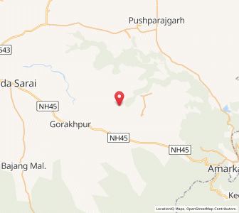 Map of Khajarwar, Madhya Pradesh