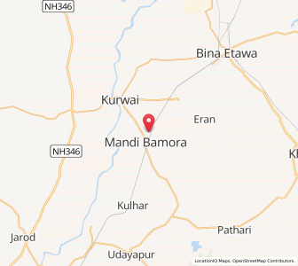 Map of Khajrod, Madhya Pradesh