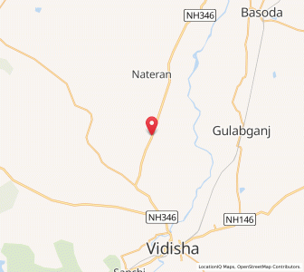 Map of Khajur Deo, Madhya Pradesh