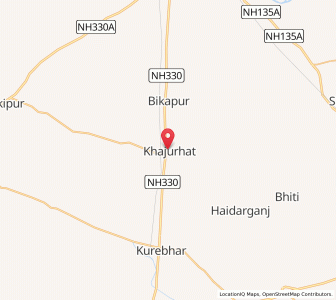 Map of Khajurhat, Uttar Pradesh