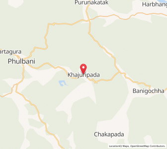 Map of Khajuripada, Odisha
